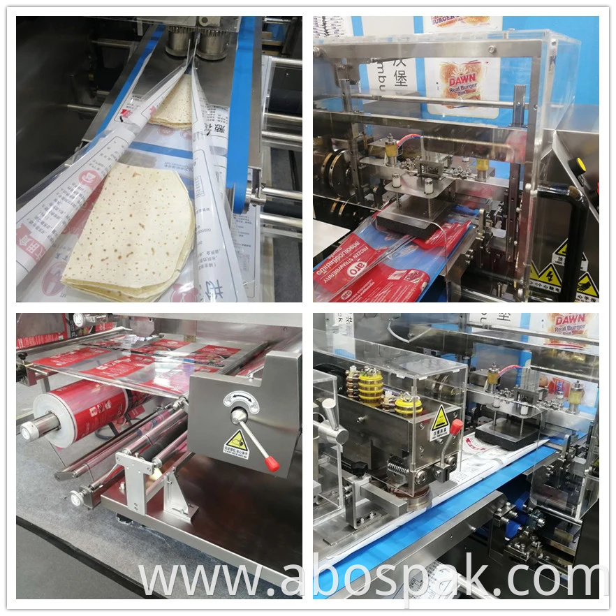 Qingdao Semi-Automatic Horizontal Packaging Machinery for Pita/Tortilla/Tacos